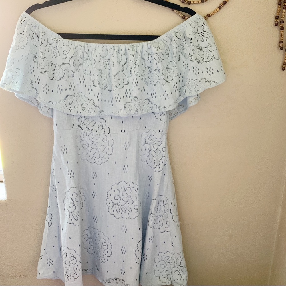 Francesca’s off the shoulder dress